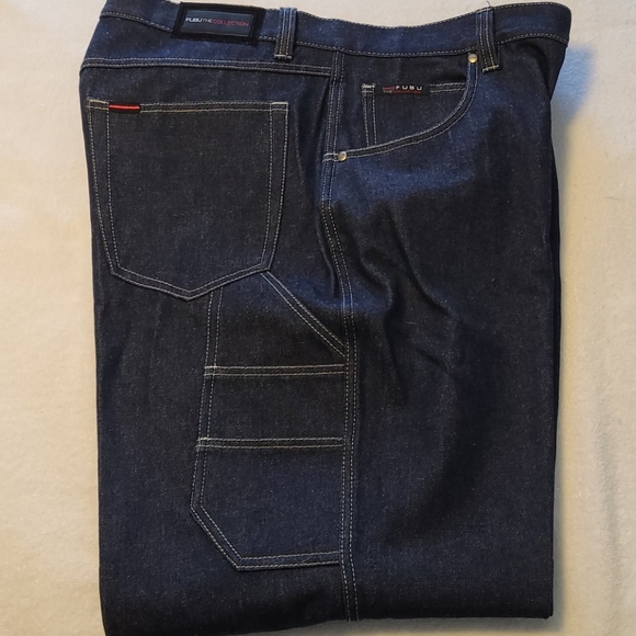 Fubu the collection vintage 90's denim jeans 40x34 hip hop carpenter - Picture 4 of 16